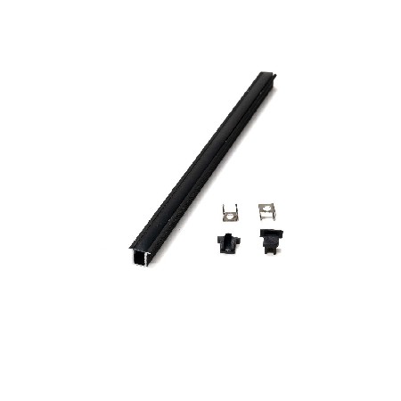 PXG-101A Black series aluminum profile with black PC diffuser