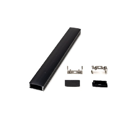 PXG-204-1 Black series aluminum profile with black PC diffuser