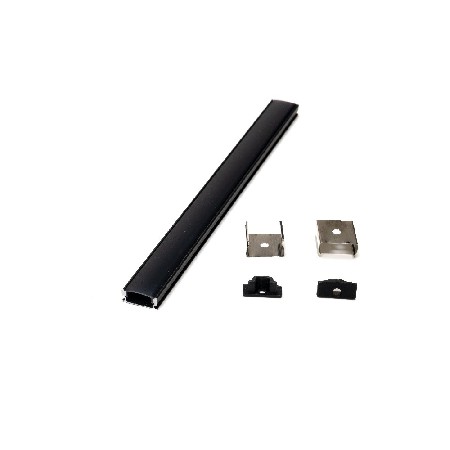PXG-204Black series aluminum profile with black PC diffuser