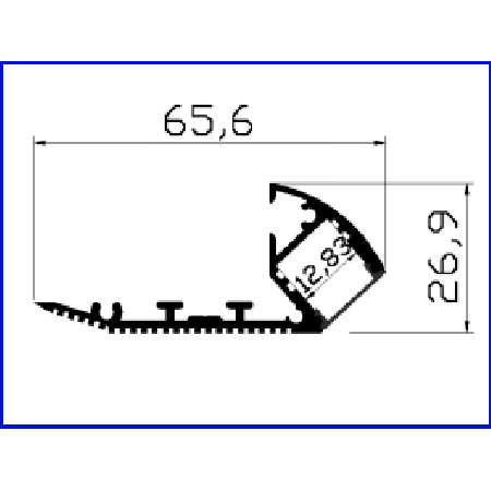 PXG-516 skirting lighting Aluminum Channel Profile For Led Strips